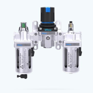 Воздушный фильтр-регулятор маслораспылитель - PD-F series - UFLOW AUTOMATION - под давлением / из алюминия / из латуни