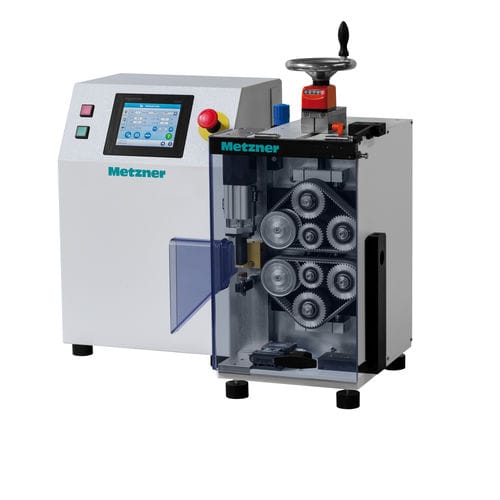 Станок для резки с ножом - KL-BV - Metzner Maschinenbau GmbH - для пластиковых материалов / для пластиковой пленки / для гибкого шланга