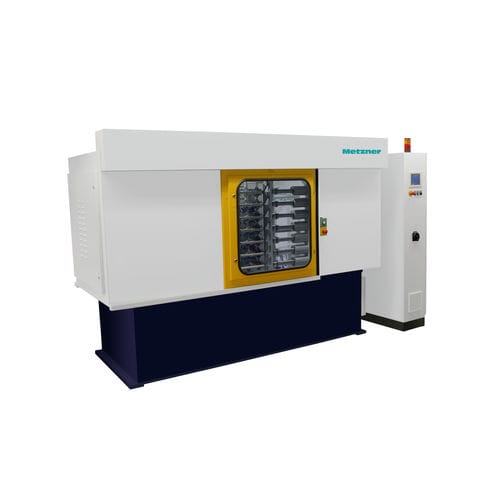 Станок для резки с ножом - SR Series - Metzner Maschinenbau GmbH - для пластиковых материалов / для герметичного соединения / контролируемый PLC