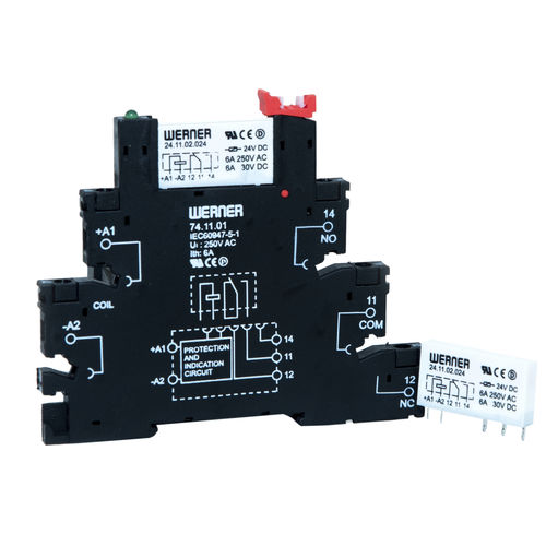 Электромеханическое реле DC - 24 series - Werner Electric GmbH - AC / 1NO / 1NO/NF
