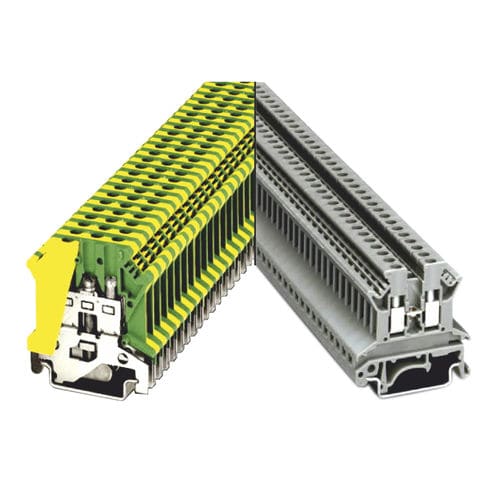 Клеммная колодка на DIN-рейке - 78 series - Werner Electric GmbH - с винтовым соединением / проходная / заземления