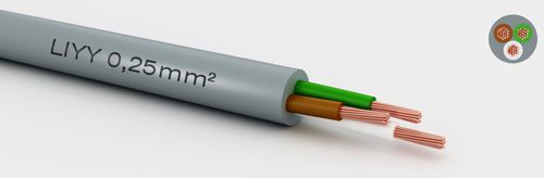 Электрический кабель питания - 601250211 - MediKabel GmbH - DIN / изолированный / многопроволочный