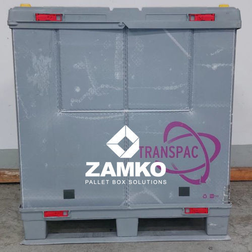 Ящичный поддон из пластика - PAG.e75 - ZAMKO - для хранения / транспортный / складной
