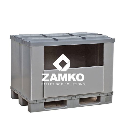 Ящичный поддон из пластика - PAN.e75.F - ZAMKO - для хранения / транспортный / для разгрузочно-погрузочных работ