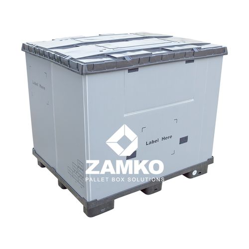 Ящичный поддон из PP - PAN.b95.F - ZAMKO - промышленный / для хранения / транспортный