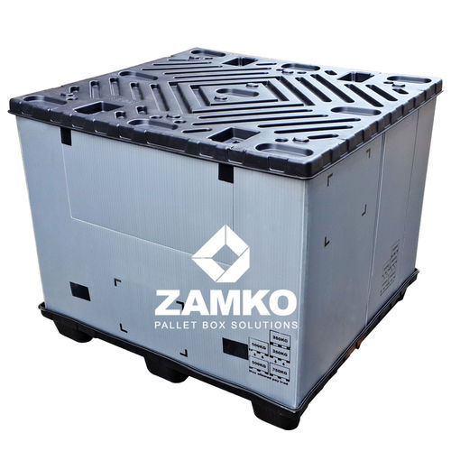 Ящичный поддон из пластика - PIN.e75 - ZAMKO - для хранения / транспортный / для разгрузочно-погрузочных работ