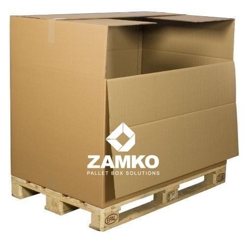 Ящичный поддон из картона - KAN.b80.F - ZAMKO - транспортный / складной