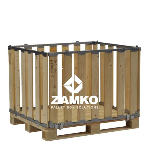 Ящичный поддон из дерева - MPB.b80 - ZAMKO - для хранения / транспортный / для защиты