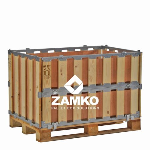 Ящичный поддон из фанеры - MPB.b80.FC - ZAMKO - для хранения / складной / со складными панелями