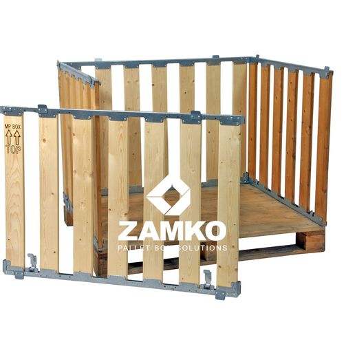 Ящичный поддон из дерева - MPB.e70.A - ZAMKO - для хранения / транспортный / промышленный