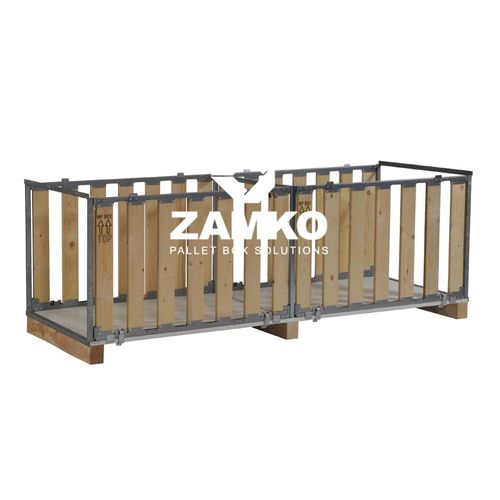 Ящичный поддон из дерева - MPB.f70.W2 - ZAMKO - для хранения / транспортный / многоразовый
