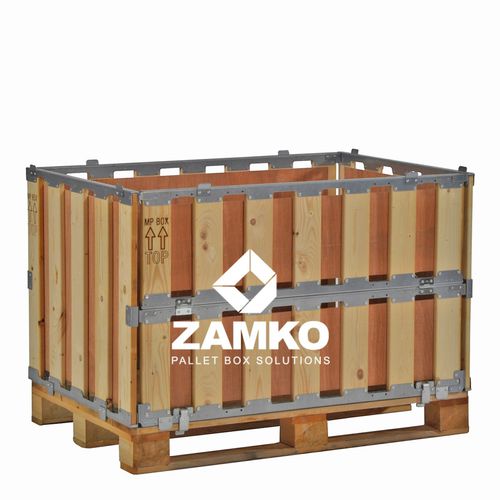 Ящичный поддон из фанеры - MPB.e70.FC - ZAMKO - для хранения / складной / с крышкой