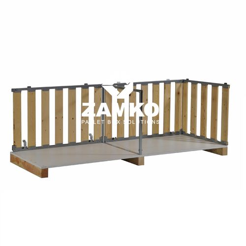 Ящичный поддон из дерева - MPB.f70.W - ZAMKO - для хранения / транспортный / складной