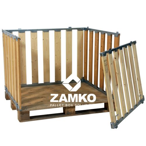 Ящичный поддон из дерева - MPB.b80.A - ZAMKO - многоразовый