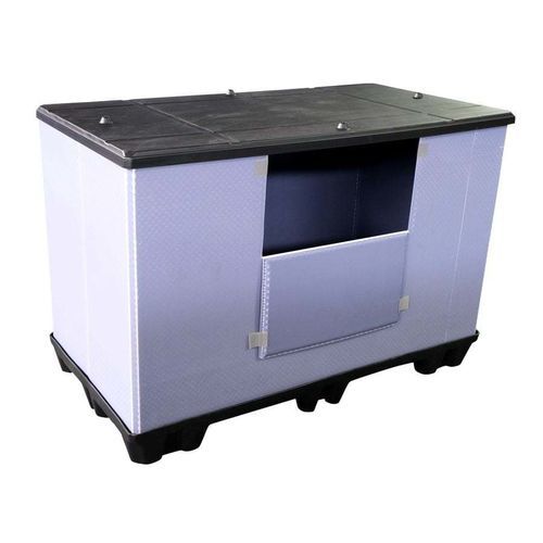 Ящичный поддон из пластика - P1508.900.300 - ZAMKO - из ПЭНД / из PP / транспортный