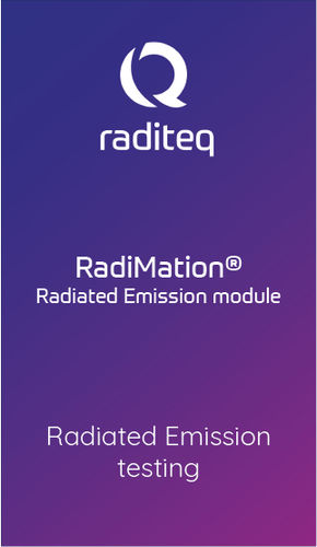 Испытательное программное обеспечение - RadiMation Radiated Emission module (RMC1001A#050) - Raditeq B.V. - для измерений