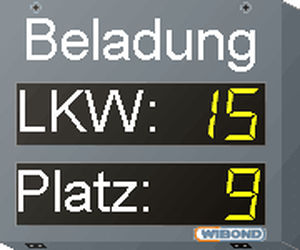 Табло LED - WIBOND Informationssysteme GmbH - цифровое / с 2 линиями / PROFIBUS