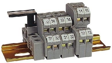 Клеммная колодка на DIN-рейке - Elmex Controls Pvt. Ltd. - с винтовым соединением / многоступенчатая