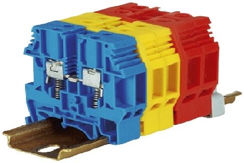 Клеммная колодка на DIN-рейке - . - Elmex Controls Pvt. Ltd. - на пружине