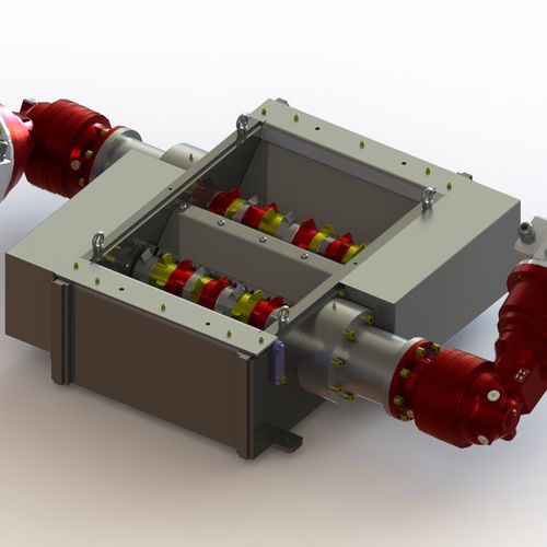 Измельчитель с 2 валами - SFH-400 EPE - SFH - для стружки / металлический