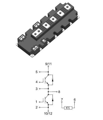 Блок транзисторов БТИЗ - RT1000HF170P3H - Rongtech Industry (Shanghai) Inc.,