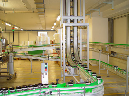Цепной конвейер - Bat - M.H. Material Handling S.p.A - пережимного типа / вертикальный / транспортный