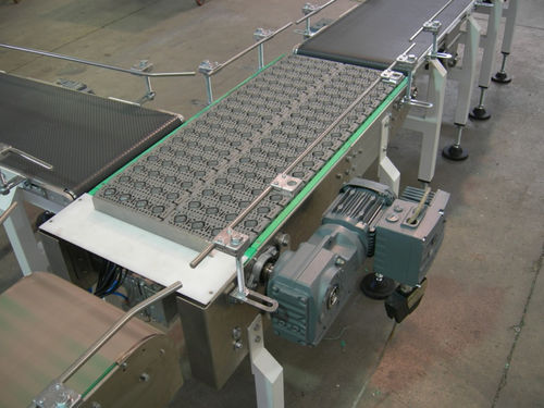 Цепной конвейер - M.H. Material Handling S.p.A - ленточный / с валками / горизонтальный