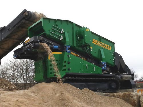 Грубое сито для питания измельчителей - KOMPATTO SC 221 - Komplet Italia srl - мобильное / вибрационное линейное / для сыпучих материалов