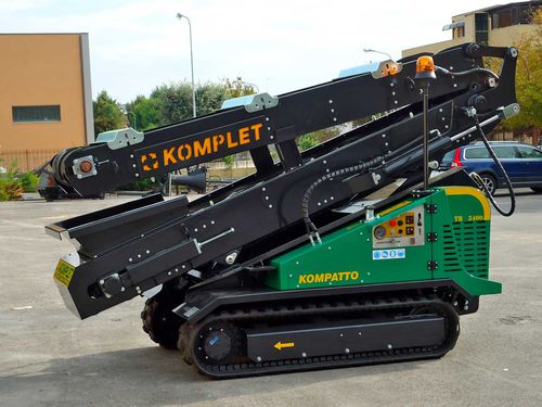 Ленточный конвейер - TRACKED CONVEYOR BELT TB 3400 - Komplet Italia srl - горизонтальный / транспортный / подвижный