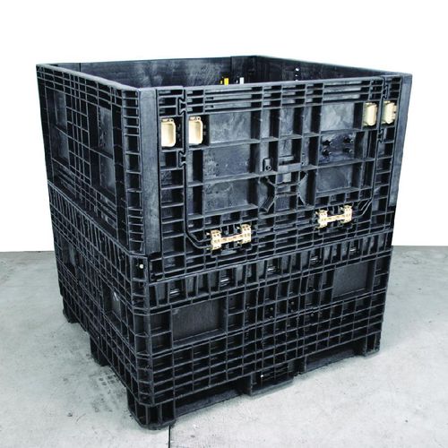 Ящичный поддон из пластика - R454850-2-M-MX - RPP Containers - для хранения / складной / нормализованный