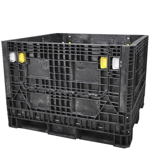 Ящичный поддон из полиэтилена - HD484534-2 - RPP Containers - для хранения / для разгрузочно-погрузочных работ / складной