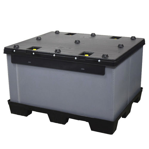 Ящичный поддон из пластика - DGP C-AIO series - RPP Containers - для хранения / транспортный / складной