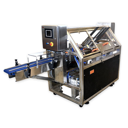 Автоматическая машина для нанесения рукавной этикетки - K50 - Keymac Packaging Systems - для лотков