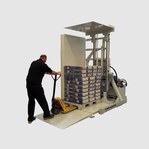 Электрический опрокидыватель - Inverter Floor Level - TOPPY SRL - для поддонов / фиксированный / 180°