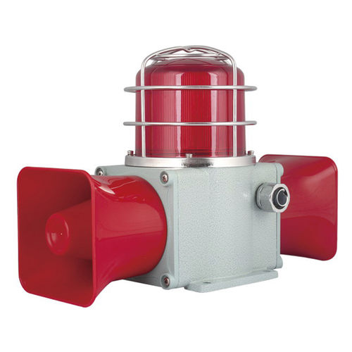 Сирена со светодиодным индикатором - HDSLD-135 - MA Safety Signal Co.,Ltd. - рупорная / электронная / для интенсивного использования