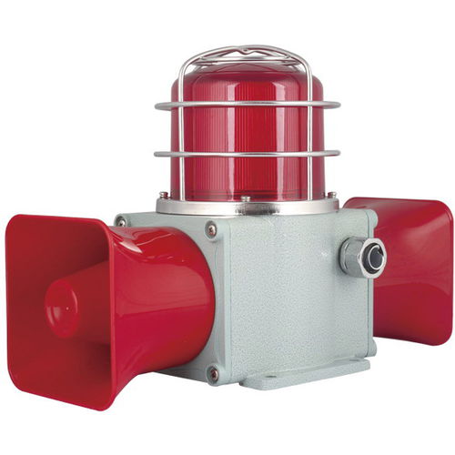 Сирена со светодиодным индикатором - HDSLD-135 series - MA Safety Signal Co.,Ltd. - электронная / для интенсивного использования / IP66