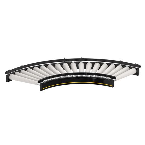 Изогнутый конвейер - RM 8120 - Interroll - роликовый / роликовый конический / транспортный