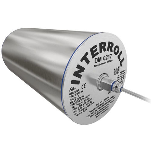 Асинхронный мотор-барабан - DM 0217 - Interroll - трехфазовый / с ременной передачей / для конвейера