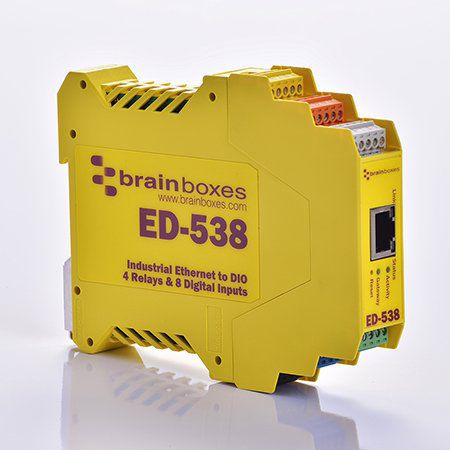 Цифровой модуль входа/выхода - ED-538 - Brainboxes - Ethernet / RS485 / Modbus