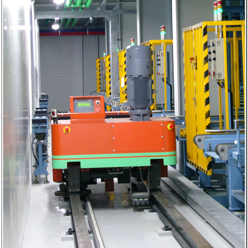 Транспортная тележка - RGV - Shin Heung Machine Company (SMC) - на рейке / автоматическая