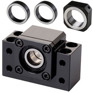Фиксированный подшипниковый узел - 64200110 - MÄDLER GmbH - с брусом, сопряженным с лежнем / шариковый / из стали