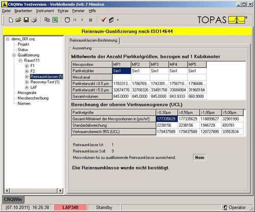 Программное обеспечение для составления отчетности - CRQWin   - Topas GmbH - для сбора данных