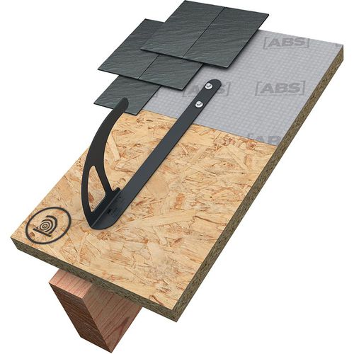 Крюк для завинчивания - ABS-Lock DH04-F - SafetyConcept s.a. - для кровли / с предохранителем / из нержавеющей стали