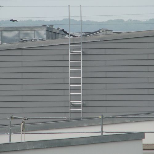 Выдвижная лестница из алюминия - SafetyConcept s.a. - из нержавеющей стали / из гальванизированной стали / простая