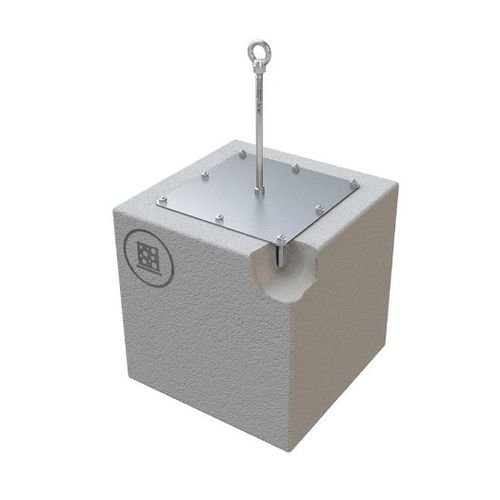 Анкерное страховочное устройство из нержавеющей стали - ABS-Lock X-Y - SafetyConcept s.a. - для кровли / бетонное