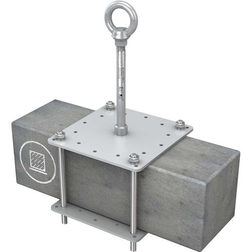Анкерное страховочное устройство из нержавеющей стали - ABS-Lock X-Klemm - SafetyConcept s.a. - бетонное