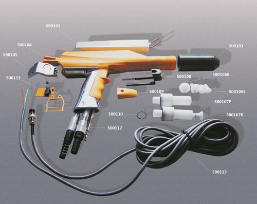 Пистолет для порошковой окраски - Colo-03 Powder Coating Gun - Hangzhou color powder coating equipment ltd - окрасочный / ручной