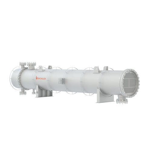 Теплообменник с трубами и каландром - BACHILLER Mixing & Drying Technology - жидкость/жидкость / из нержавеющей стали / из титана