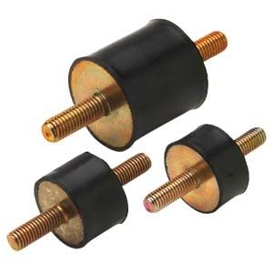 Цилиндрическая антивибрационная опора - V12Z02MMM series - Advanced Antivibration Components - из эластомера / из стали / резьбовая