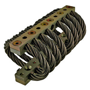 Цилиндрическая антивибрационная опора - V10Z70-3750 series - Advanced Antivibration Components - из стали / металлический амортизатор для кабеля